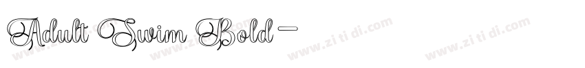 Adult Swim Bold字体转换